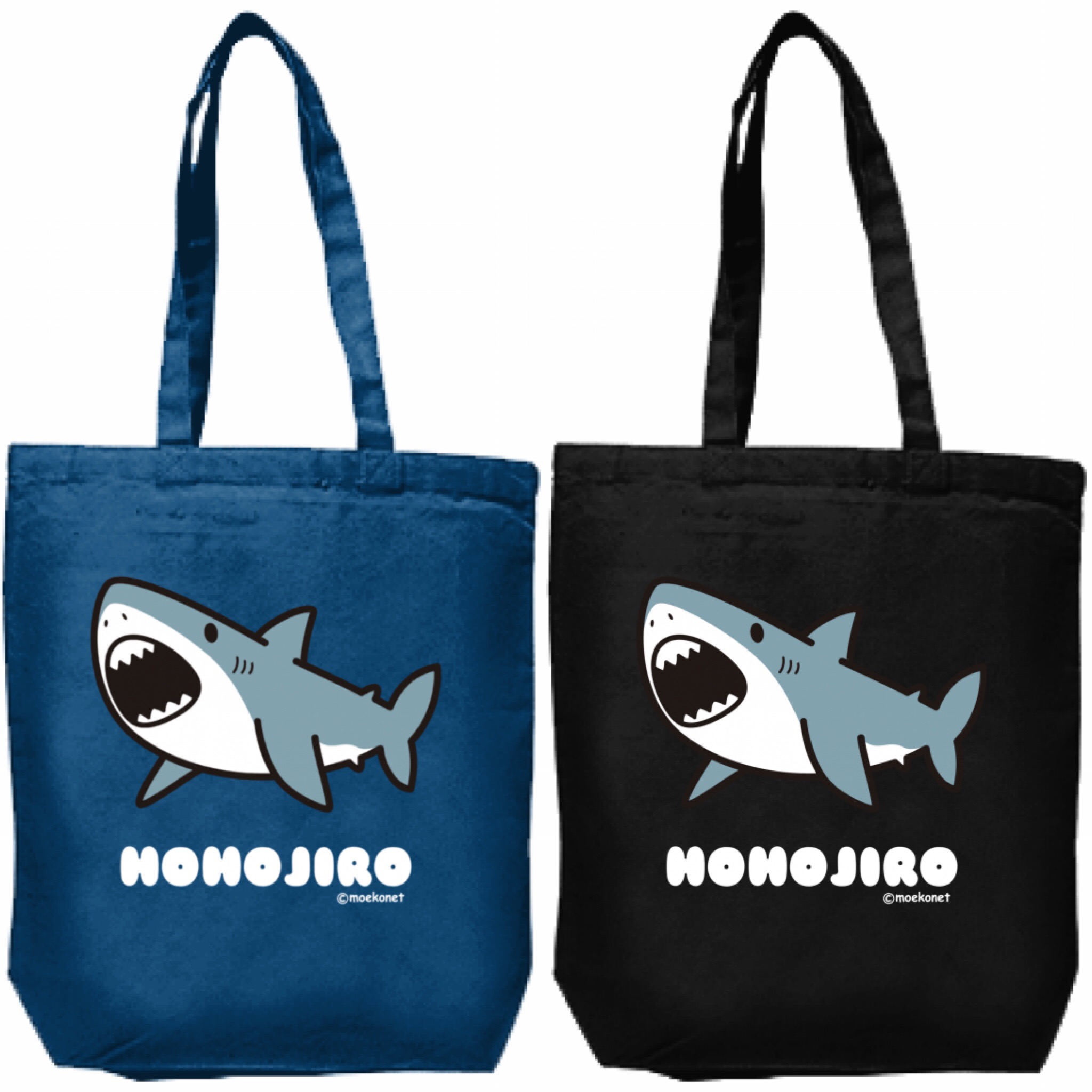 サメのトートバッグ Tシャツ ワンピース販売スタート イラスト制作moekonet